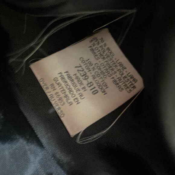 Vintage 90s Joan Leslie Yellow Black Tartan Wool Twill Velvet Blazer Size Medium - Picture 9 of 16